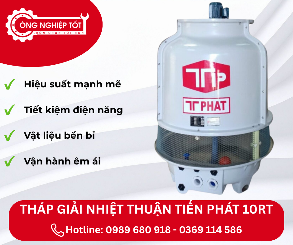 Những ưu điểm nổi bật của tháp giải nhiệt Thuận Tiến Phát 10RT